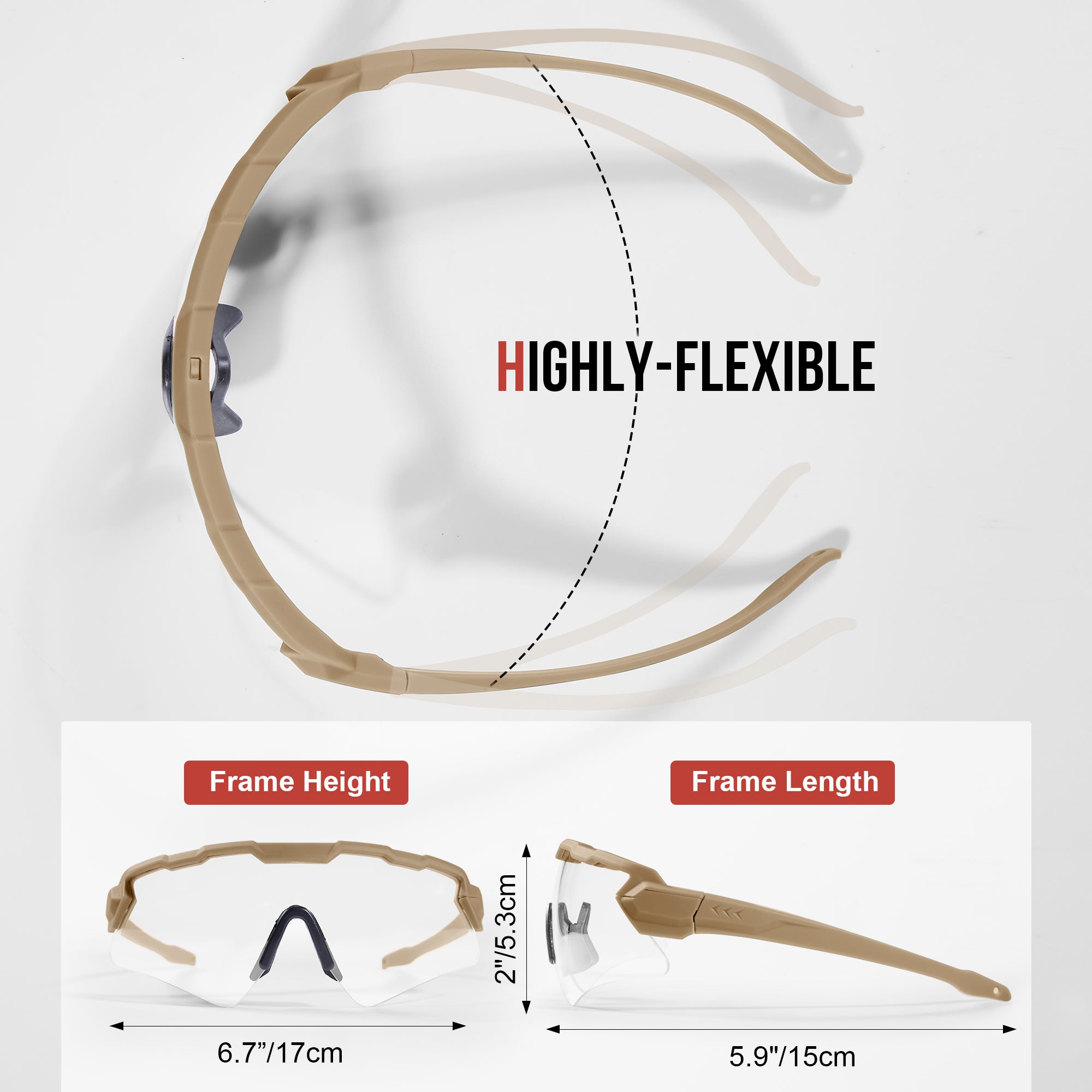 1TG Tactical Shooting Safety Goggle, Anti Fog Sunglasses